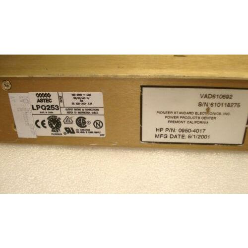 Fonte ASTEC LPQ253 POWER SUPPLY 100-250V ~4.5A 50/60/440 Hz or DC 120-300V 3.4A - MFerraz Tecnologia