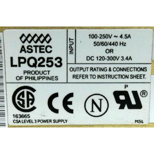 Fonte Astec LPQ253CF LPQ-253-CF DC 120-300V 3.4A power supply without fan-Distressed- show original title - MFerraz Tecnologia