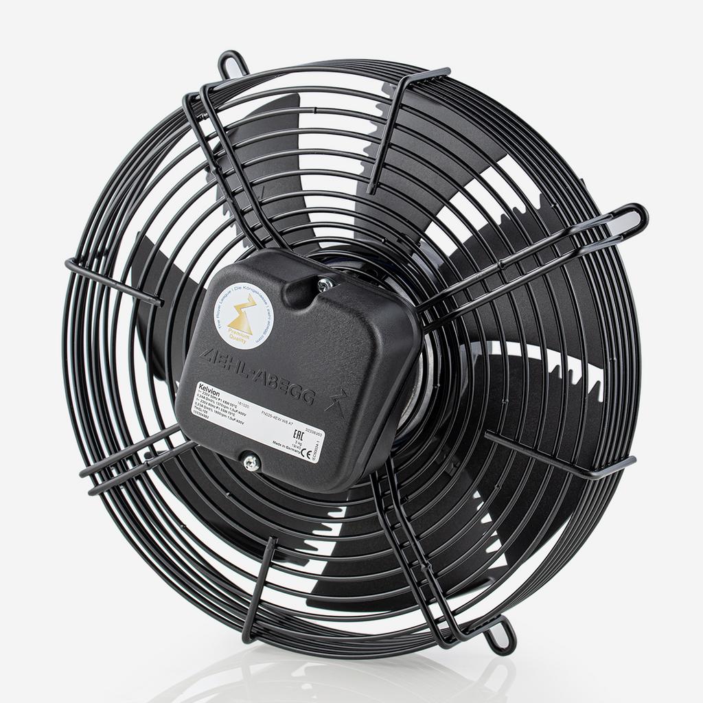FN025-6IK.0B.V7 ZIEHL-ABEGG Axial Fan 0.23kW 200/277V 1.65/1.2A 3250rpm