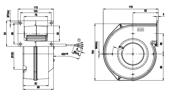 G1G120-AB67-02 Ebm Papst Centrifugal Fan