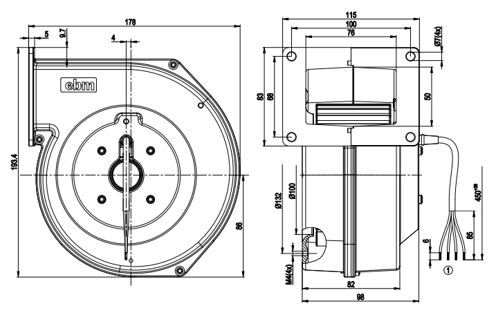 G2E120-AR54-43 ebm papst centrifugal fan