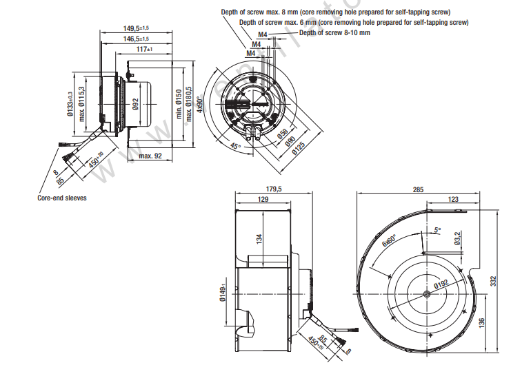 G3G180-EU73-01 ebm papst centrifugal fan