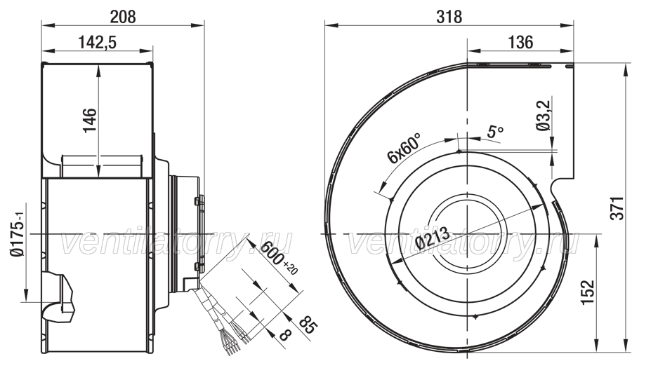 G3G200-AL36-81 ebm papst centrifugal fan