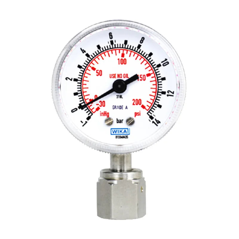 Wika 230.15 Series German Digital Pressure Gauge Ep Grade Double 100mm Stainless Steel Case Measuring Instruments