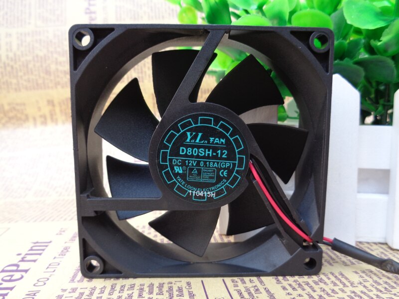 COOLING 80x80x25mm 12V DC 0.18A Axial Cooling Fan