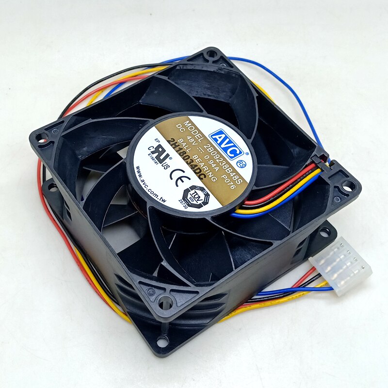 AVC 2B09238B48S 48V DC 92x92x38mm Brushless Cooling Fan