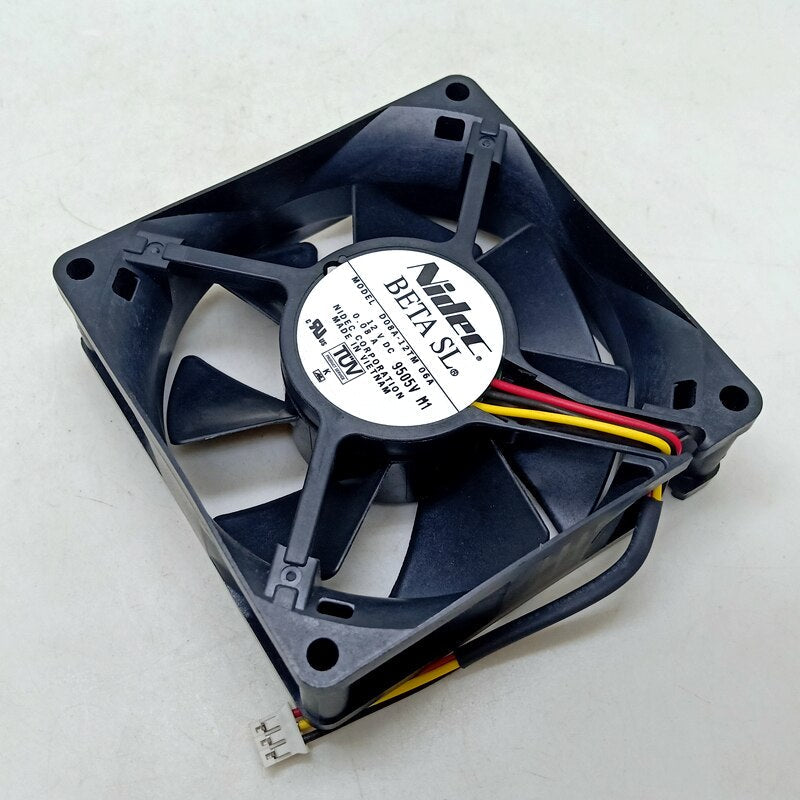 Nidec D08A-12TM 12V DC 80mm Brushless Cooling Fan 0.08A