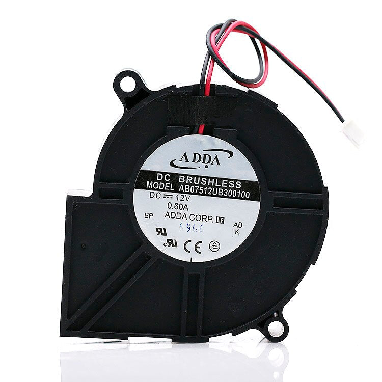 ADDA ab07512ub300100 75x75x30mm 12V DC 0.60A Axial Cooling Fan