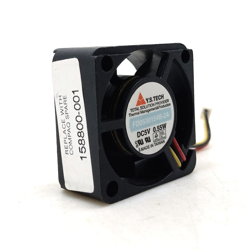 FD0530154B-2A 30x30x15mm 5V DC 2A Axial Cooling Fan
