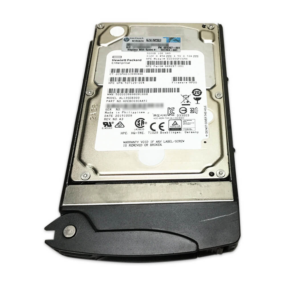Lot of 5x (Server Drive HP 2.5in 300GB 10K SAS MODEL: EG0300FCSPH GPN: 507129-004 Hard Drive