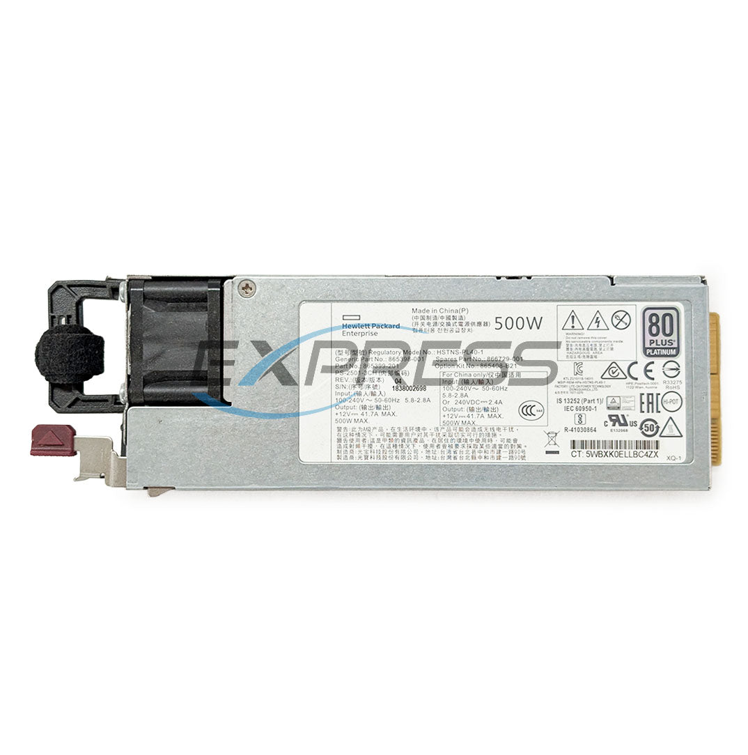 HPE 500W Flex Platinum (G10) Power Supply Units (PSU) | 865399-101