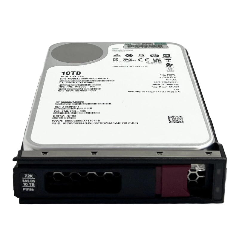 P9M82A HPE MSA 10TB 7.2K RPM SAS 12GBPS Hard Disk - Midline Hot Swap