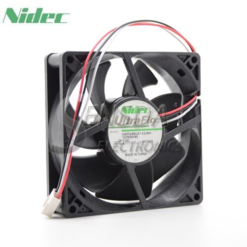 Nidec U92T24MUA7-53J561 90x90x25mm 24V DC 0.14A Axial Cooling Fan