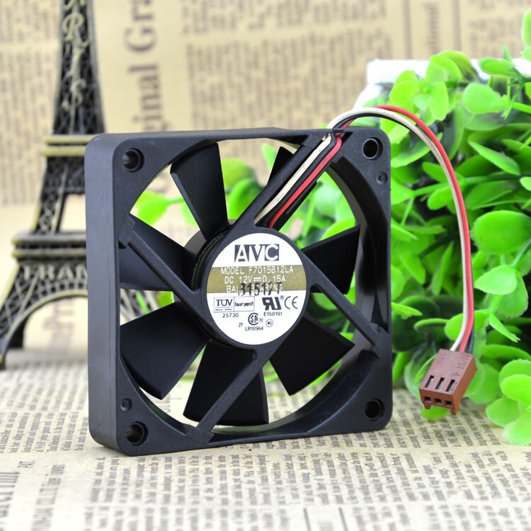 AVC F7015B12LA 70x70x15mm 12V DC 0.15A Axial Cooling Fan