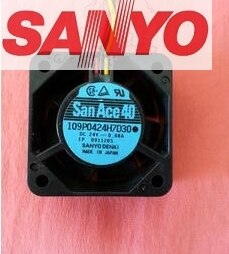 Sanyo Denki 109P0424H7D30 40x40x15mm 24V DC 0.08A 3-Wire Axial Cooling Fan