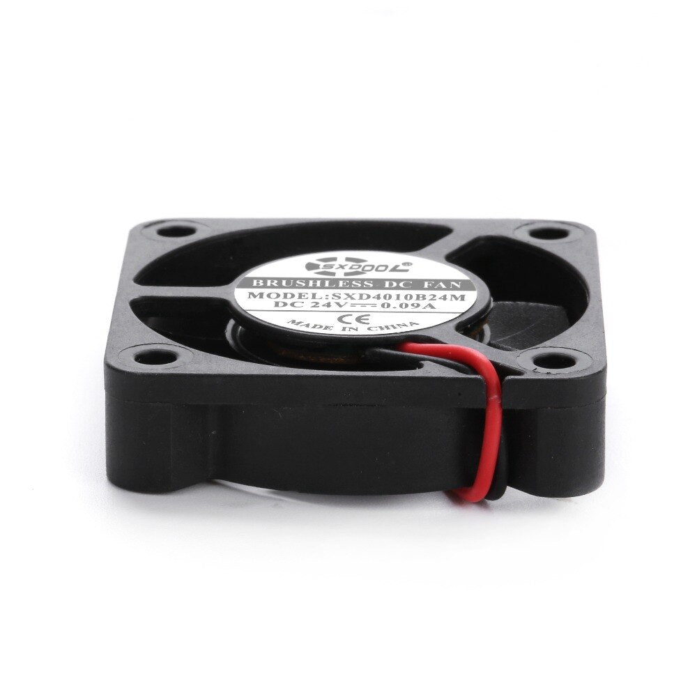 SXD4010B24M 40x40x10mm 24V DC 0.09A 2-Wire Axial Cooling Fan