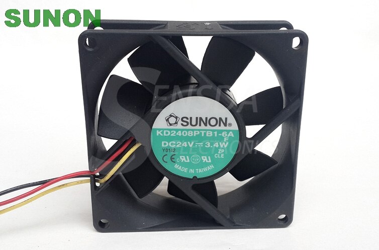 SUNON KD2408PTB1-6A 80x80x25mm 24V DC Axial Cooling Fan