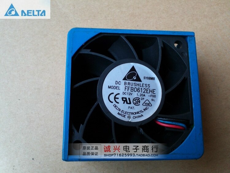 Delta FFB0612EHE 60x60x38mm 12V DC 1.20A DC Axial Fan
