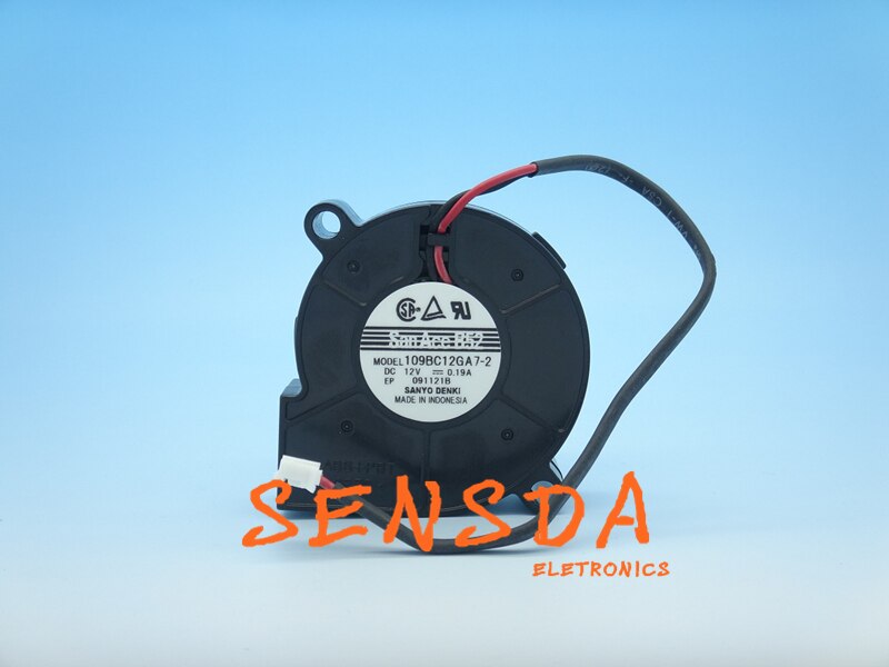 Sanyo Denki 109BC12GA7 50x50x15mm 12V DC 0.19A Axial Cooling Fan