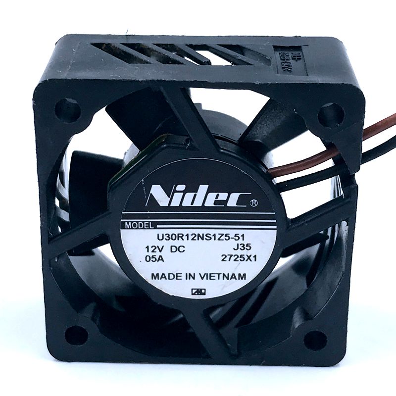 Nidec U30R12NS1Z5-51 30x30x15mm 12V DC 0.05A Axial Cooling Fan