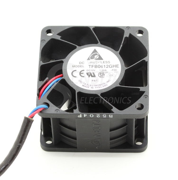 Delta TFB0612GHE 60x60x38mm 12V DC 1.68A Axial Cooling Fan
