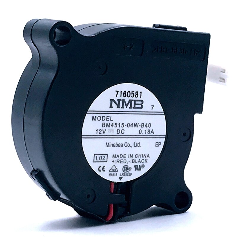 NMB BM4515-04W-B40 45x45x15mm 12V DC 0.18A Axial Cooling Fan