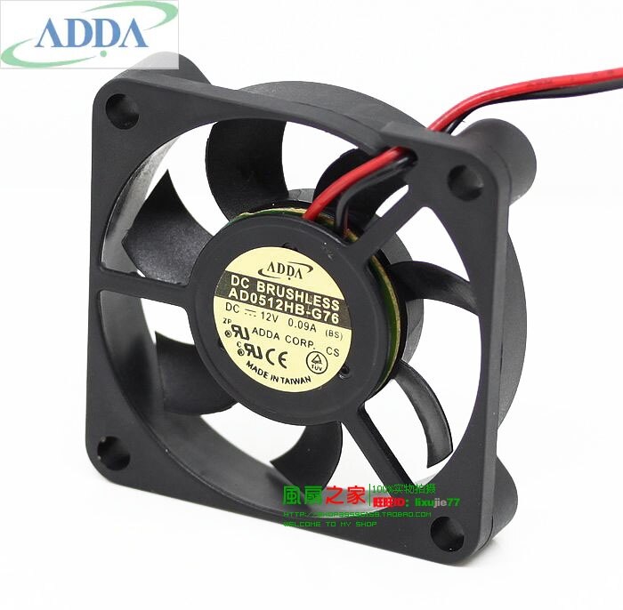 ADDA AD0512HB-G76 50x50x10mm 12V DC Industrial Cooling Fan