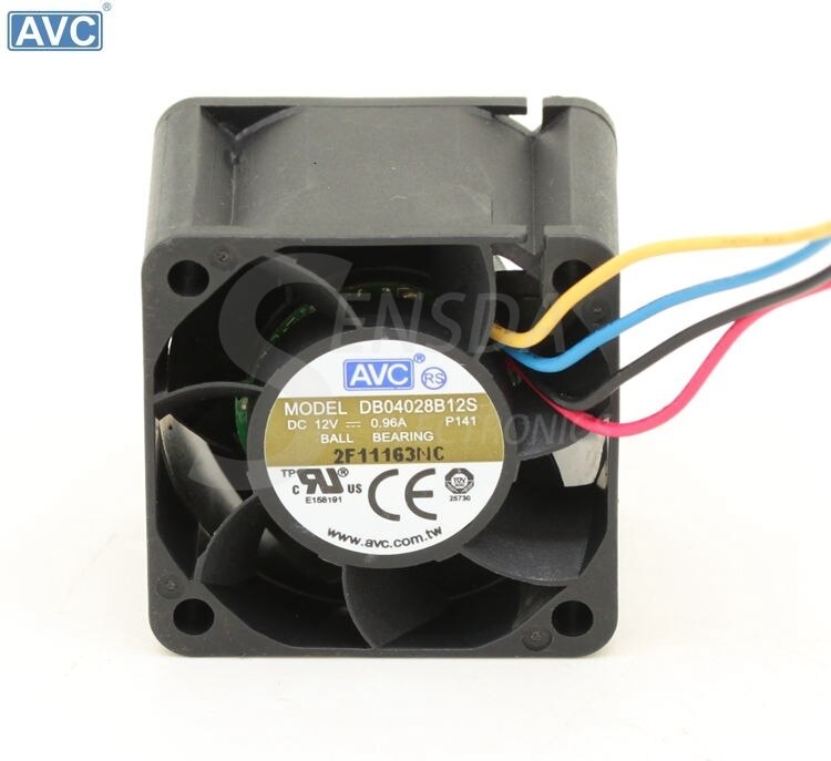 AVC DB04028B12S 40x40x28mm 12V DC 0.96A Axial Cooling Fan