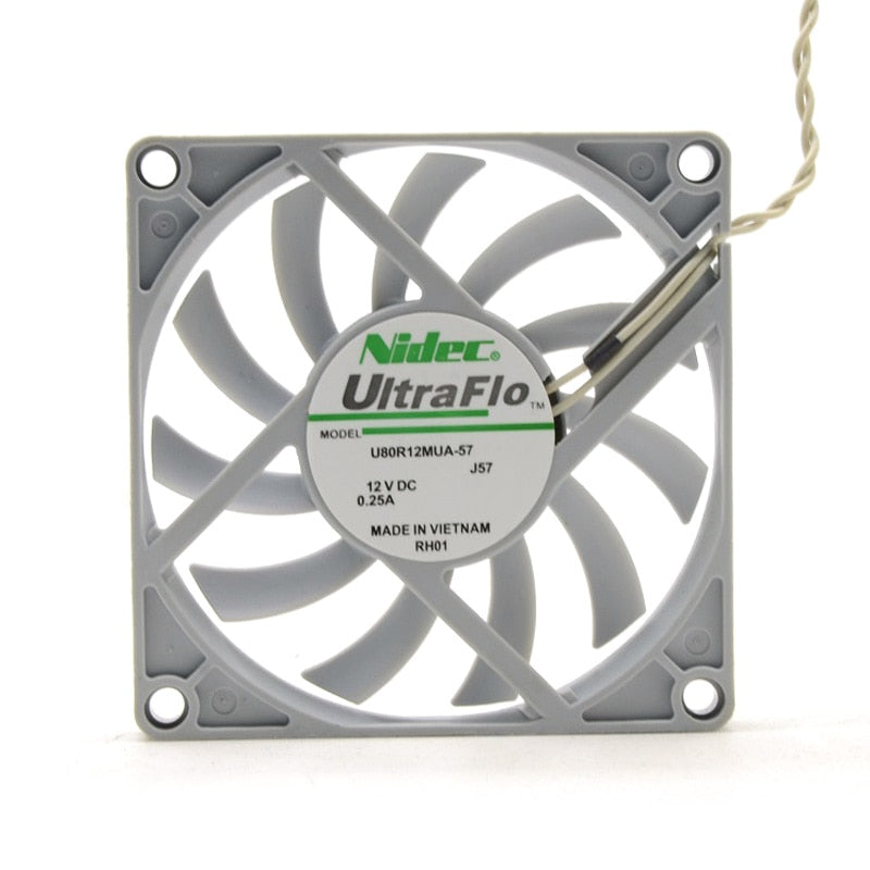Nidec NIDEC 80x80x10mm 12V DC 0.25A Axial Cooling Fan