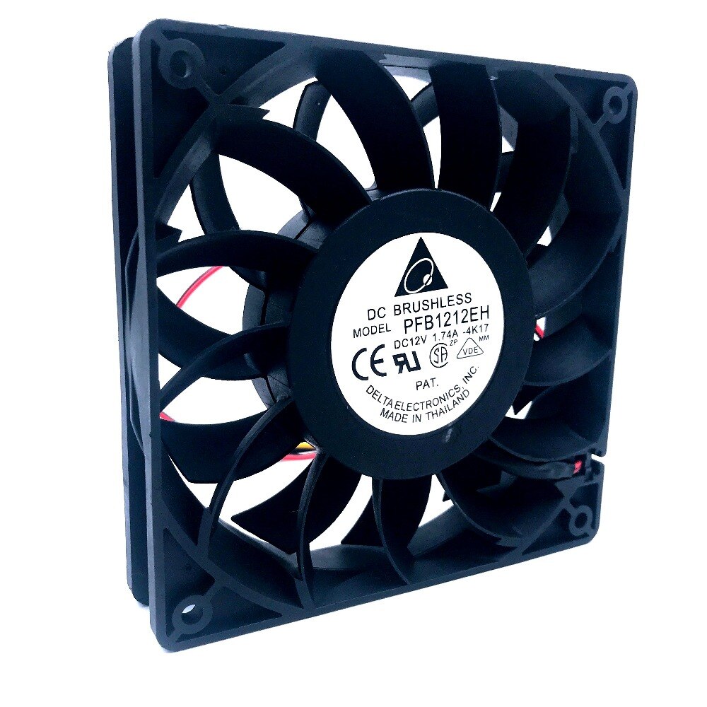 Delta FFB1212EH=PFB1212EH 120x120x25mm 12V DC 1.74A Axial Cooling Fan