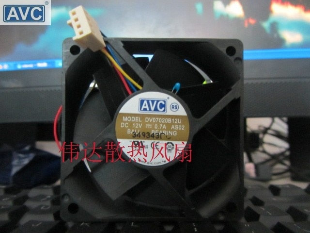AVC DV07020B12U 70x70x20mm 12V DC 0.7A Axial Cooling Fan