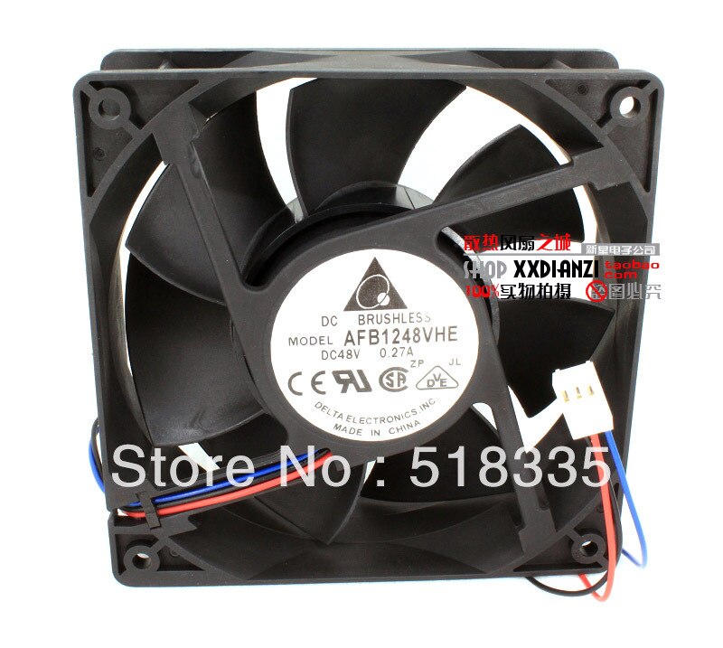 Delta AFB1248VHE 120x120x38mm 48V DC 0.27A Axial Cooling Fan