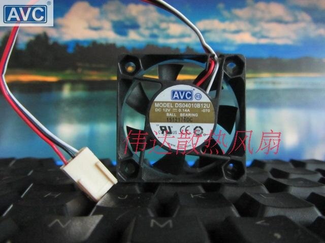 AVC DS04010B12U 40x40x10mm 12V DC 0.14A Axial Cooling Fan