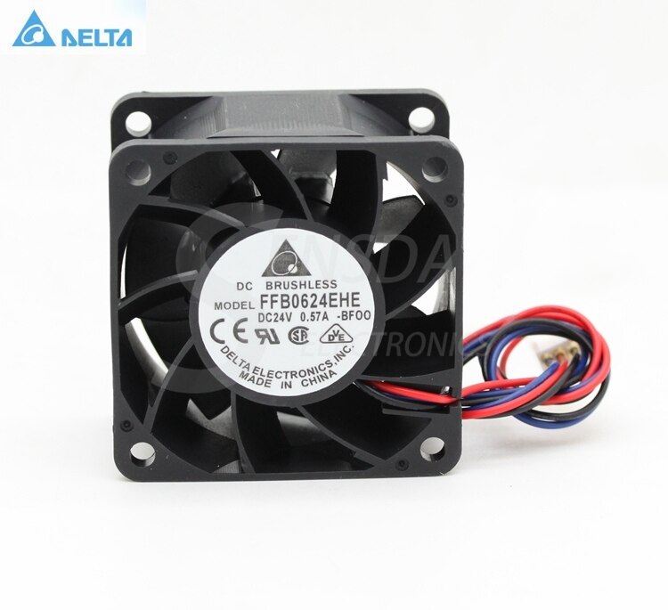 Delta FFB0624EHE 60x60x38mm 24V DC 0.57A Axial Cooling Fan