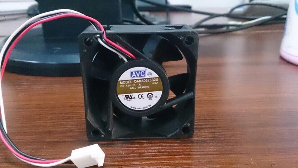 AVC DAKA0625B2U 60x60x25mm 12V DC 0.65A 3-Wire DC Axial Fan