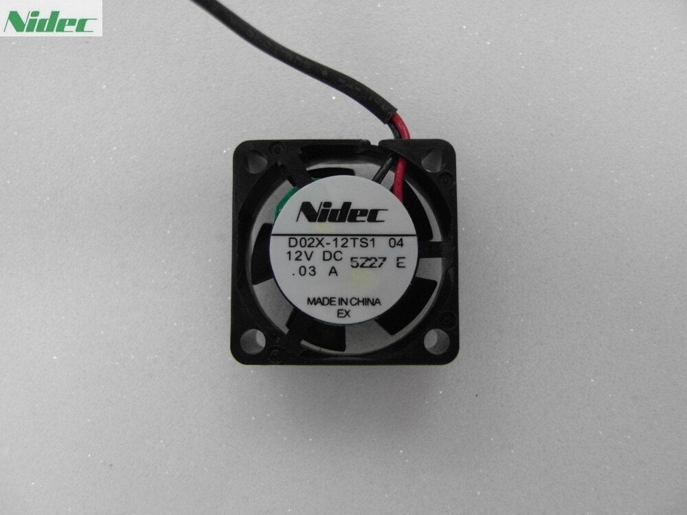 Nidec D02X-12TS1 25x25x10mm 12V DC Axial Cooling Fan
