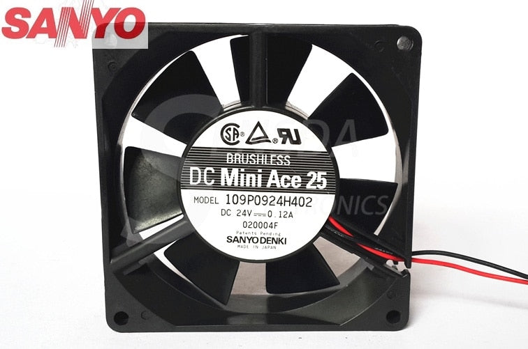 SANYO 24V DC 0.12A Axial Cooling Fan