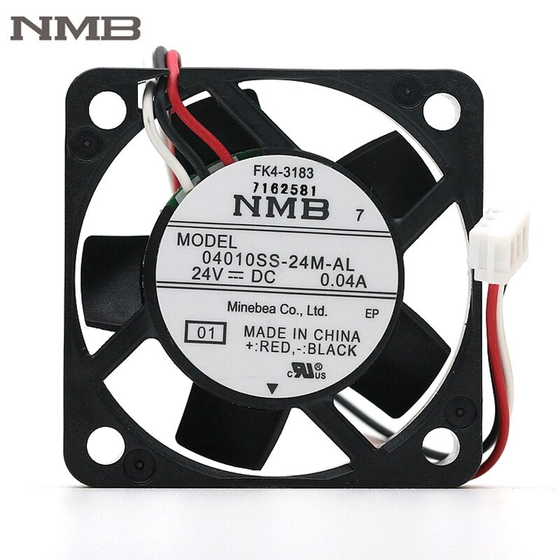 NMB 04010SS-24M-AL 40x40x10mm 24V DC 0.04A Axial Cooling Fan
