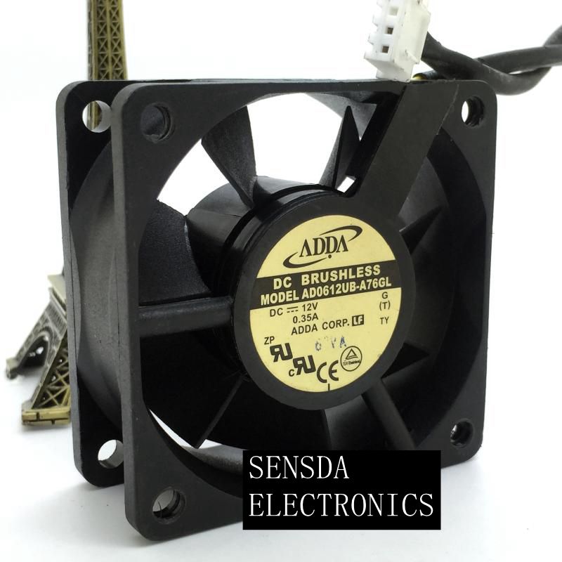 ADDA AD0612UB-A76GL 60x60x25mm 12V DC 0.35A Axial Cooling Fan