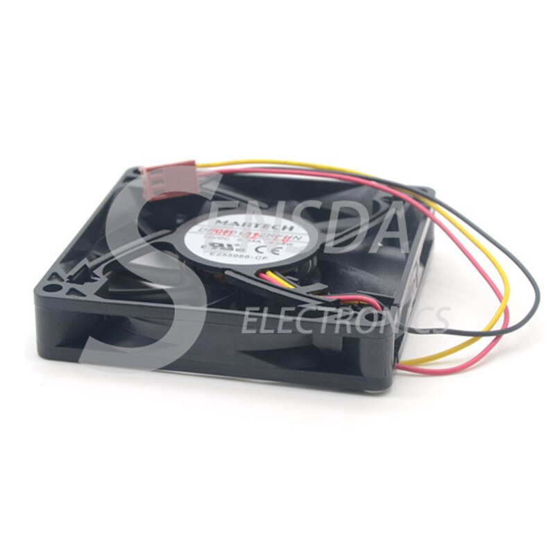 Martech DF0801512RFUN 12V DC 80x80x15mm Brushless Cooling Fan