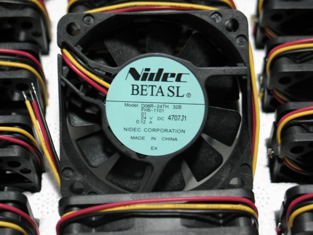 Nidec D06R-24TH 60x60x15mm 24V DC 0.12A Axial Cooling Fan
