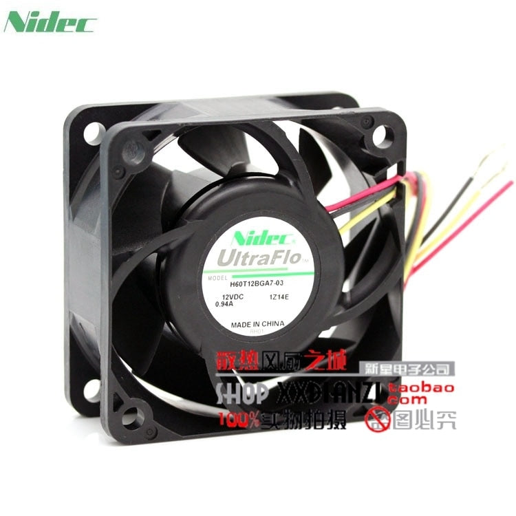Nidec H60T12BGA7-03 60x60x25mm 12V DC 0.94A Axial Cooling Fan