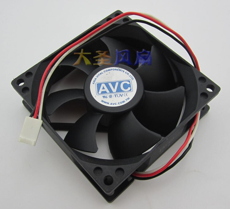 AVC C8025R12HB 80x80x25mm 12V DC 0.25A Axial Cooling Fan