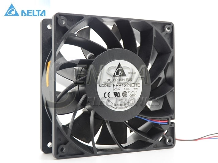 Delta FFB1224EHE-F00 120mm 24V 1.5A High Performance Server Inverter Fan