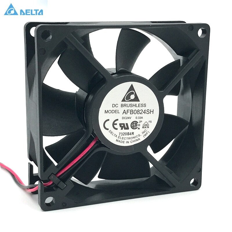 Delta AFB0824SH 80x80x25mm 24V DC 0.33A Axial Cooling Fan