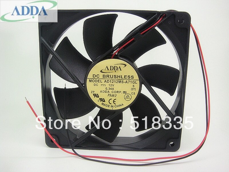 ADDA AD1212MS-A71GL 12V DC 34A Axial Cooling Fan