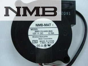 NMB BM5115-04W-B49 51x51x15mm 12V DC 0.16A Axial Cooling Fan