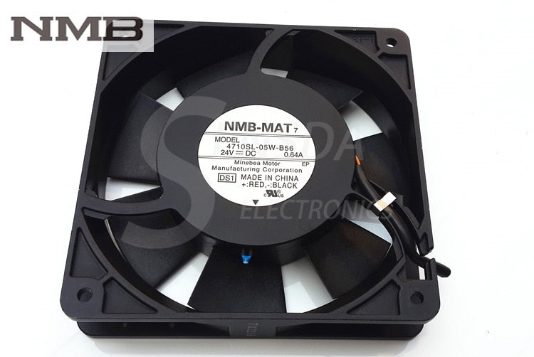 NMB 4710SL-05W-B56 120x120x25mm 24V DC 0.64A Axial Cooling Fan