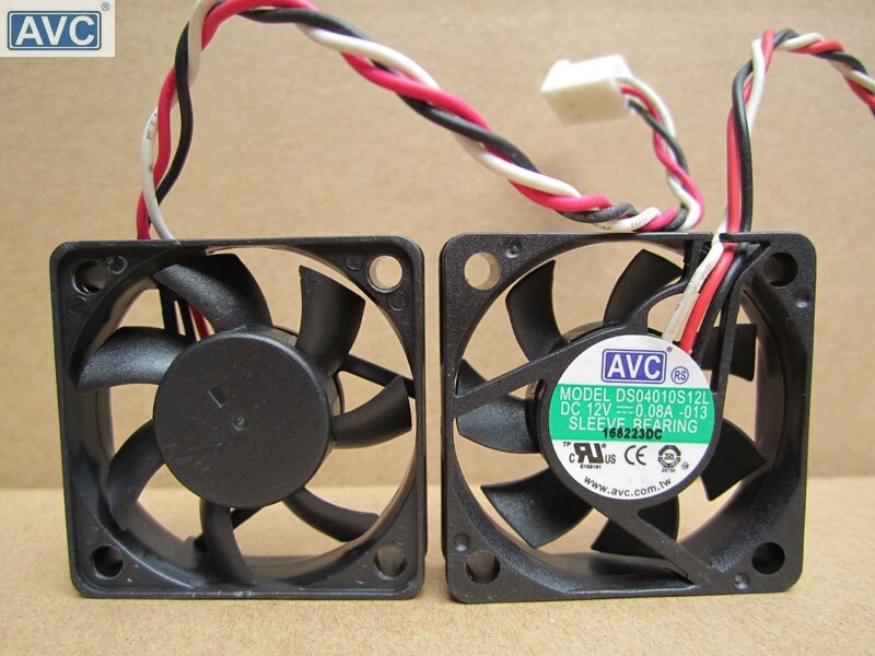 AVC DS04010S12L 40x40x10mm 0.08A Axial Cooling Fan