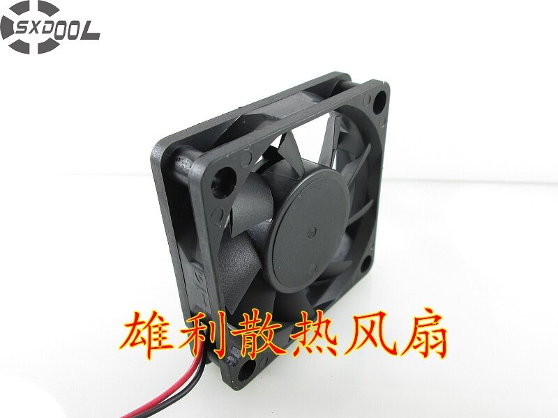 60x60x15mm 12V DC 0.15A 2-Wire Axial Cooling Fan